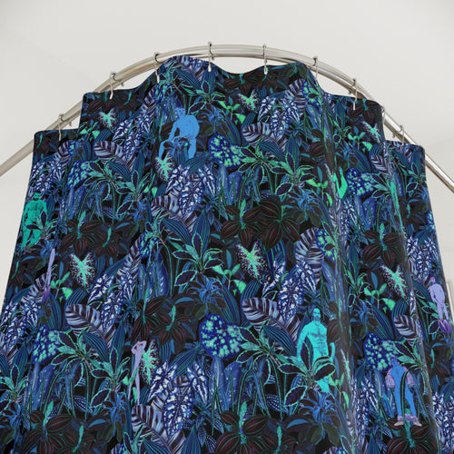 Shower Curtain – Tropical Jungle Drama