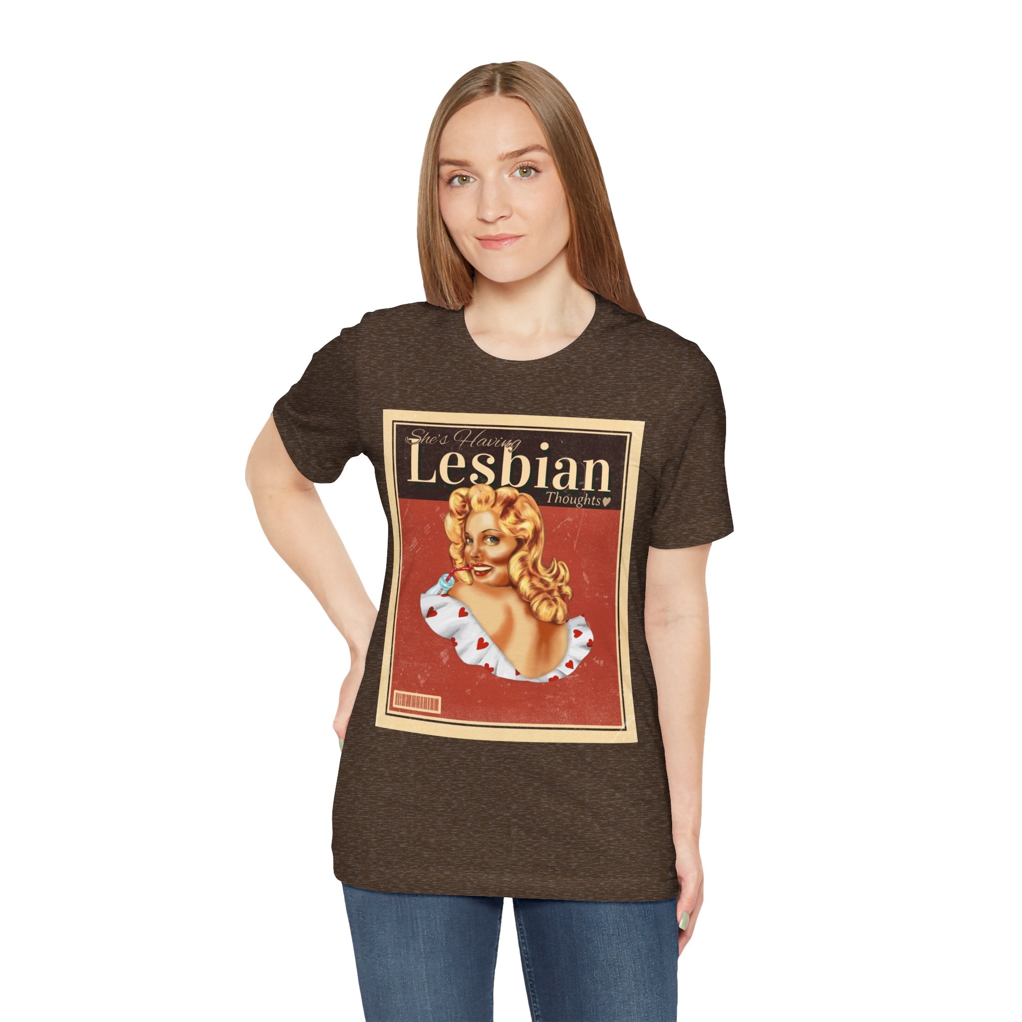 She’s Having Lesbian Thoughts – Retro Tee
