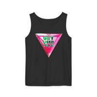 Vibrant Graphic Tank Top with 'Get Used To It' Design, Summer Wear, Gift for Friends, Casual Outfit, Beach Day Essential with Club Riot queer streetwear design