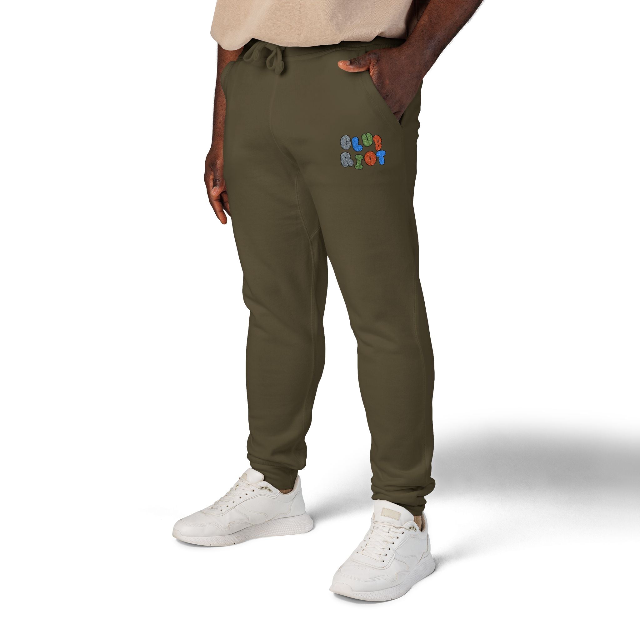 Embroidered Fleece Sweatpants