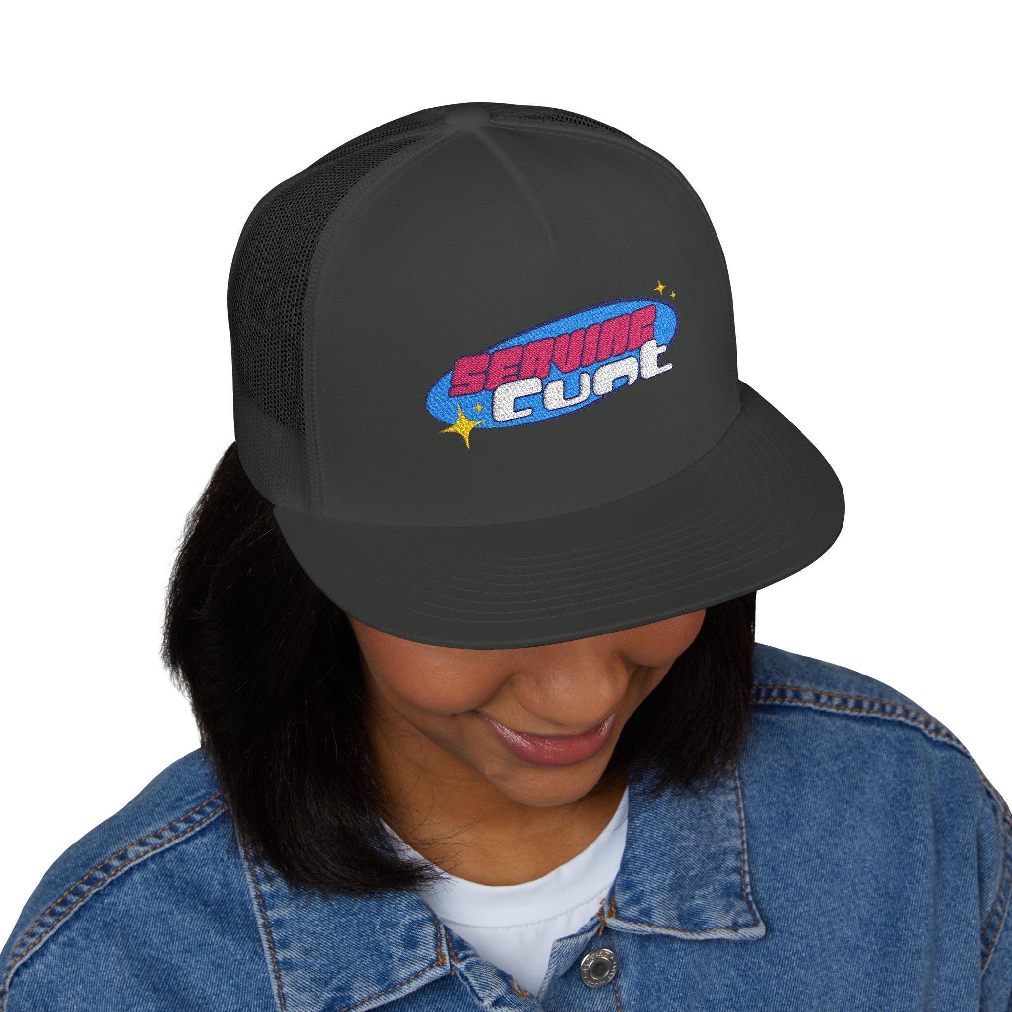 Serving C*nt 5 Panel Trucker Cap – Embroidered
