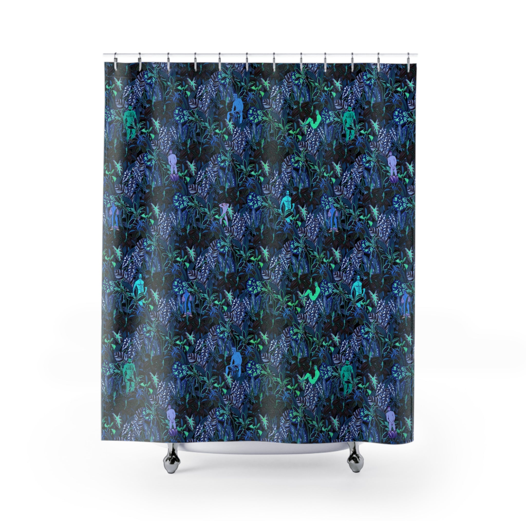Shower Curtain – Tropical Jungle Drama