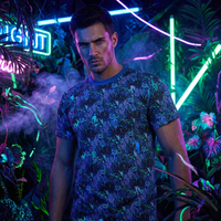 "Hidden Hunks" Tropical Jungle Tee