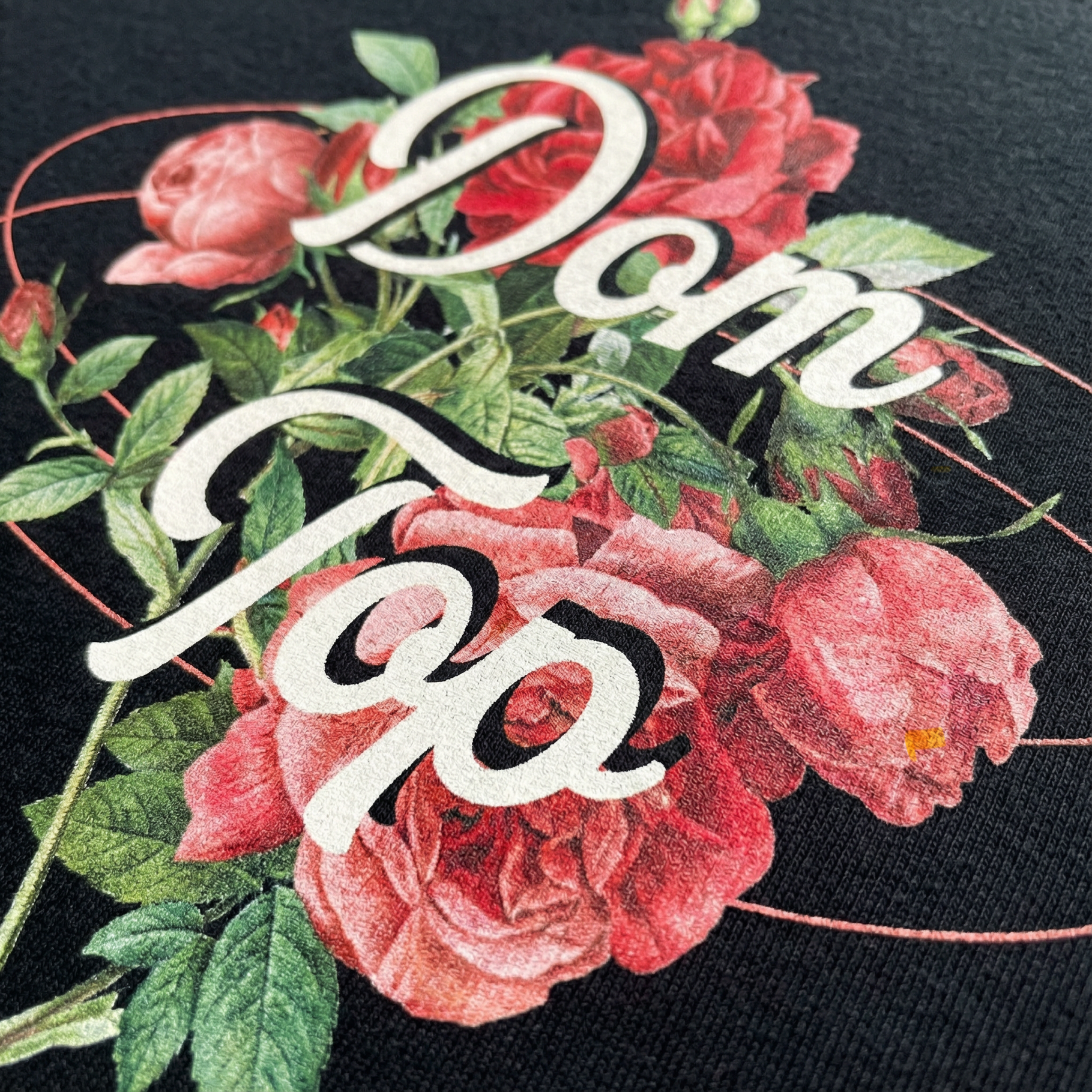 Don’t Top – Floral V-Neck Tee