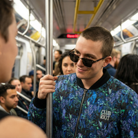 Bomber Jacket – Tropical Print, Street Attitude