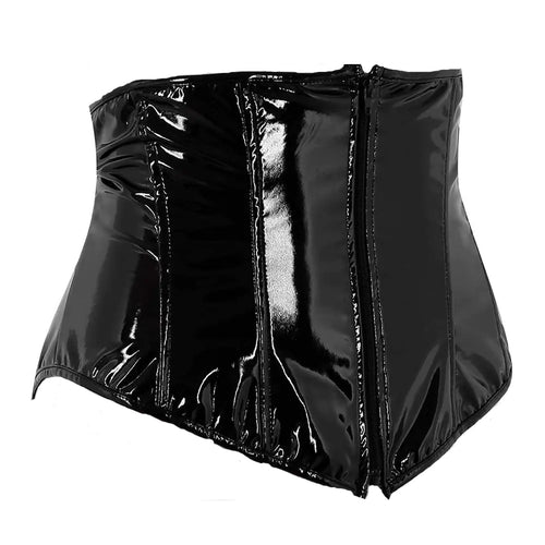 PU Leather Waist Clip Corset