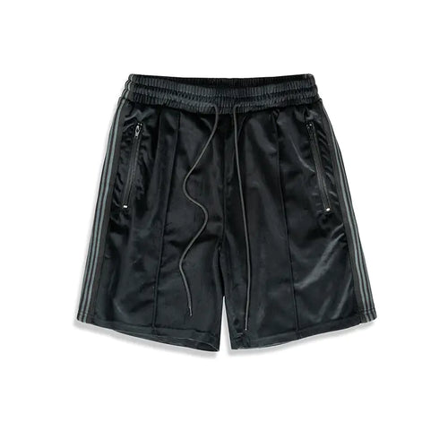 Couple's Suede Sports Webbing Shorts for Spring/Summer with Club Riot queer streetwear design