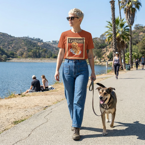 She’s Having Lesbian Thoughts – Retro Tee