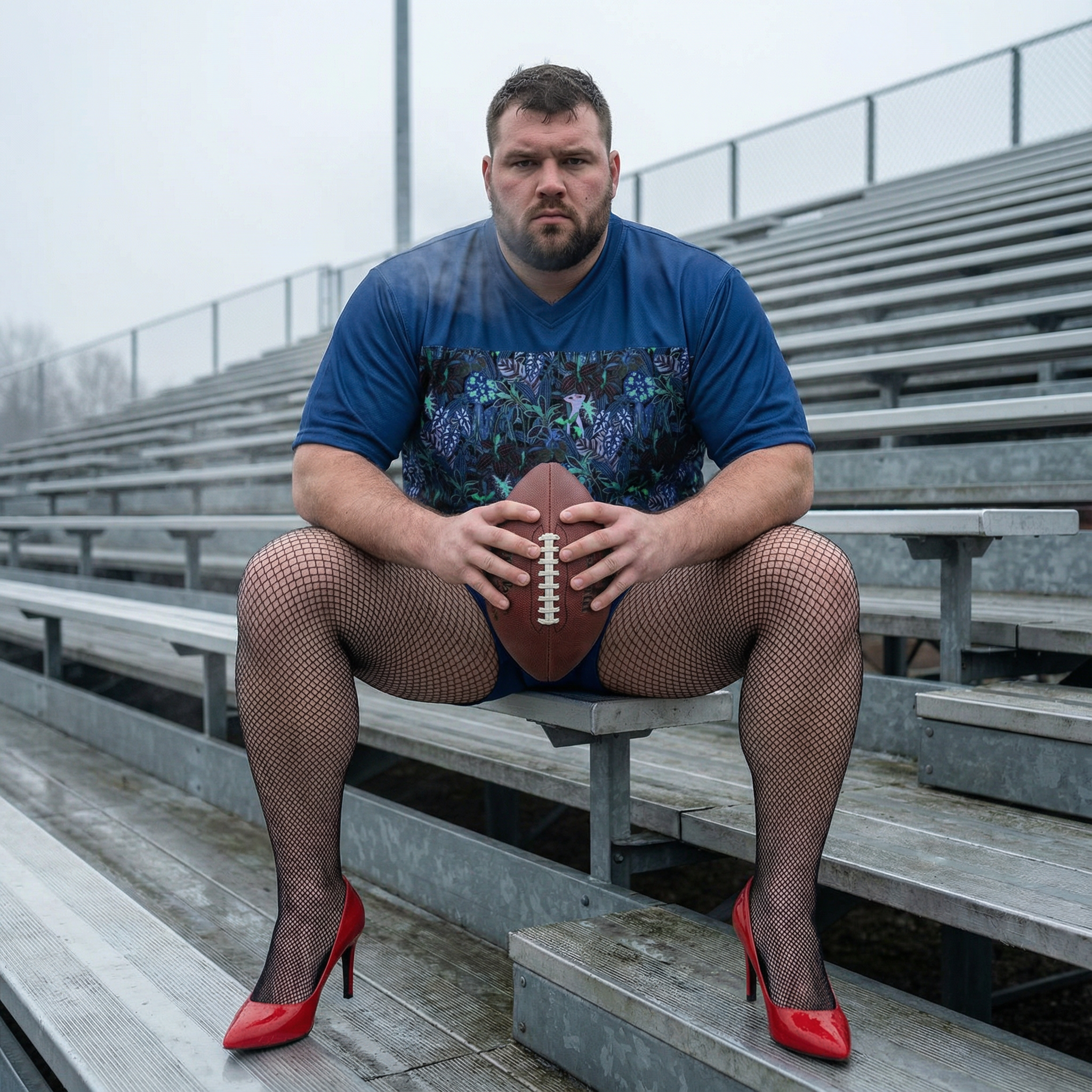 Hidden Hunks Boxy football jersey