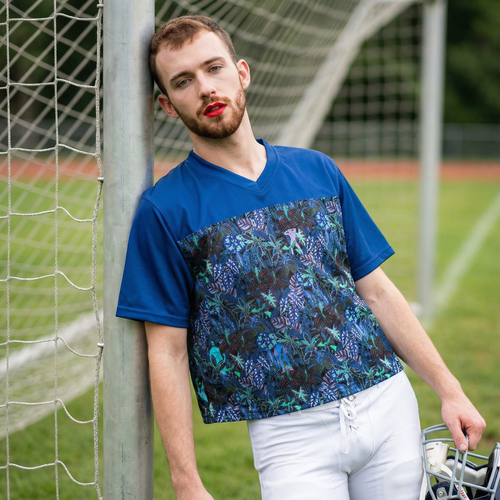 Hidden Hunks Boxy football jersey