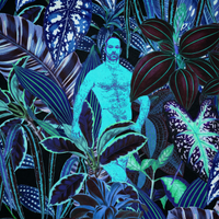 "Hidden Hunks" Tropical Jungle Tee