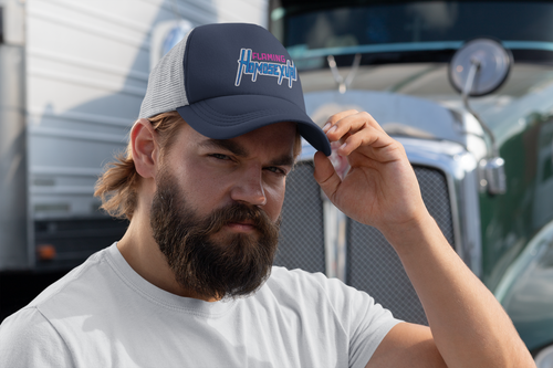 "Flaming Homosexual" Pride Embroidered Trucker Cap