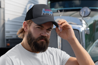 "Flaming Homosexual" Pride Embroidered Trucker Cap