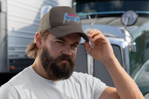 "Flaming Homosexual" Pride Embroidered Trucker Cap
