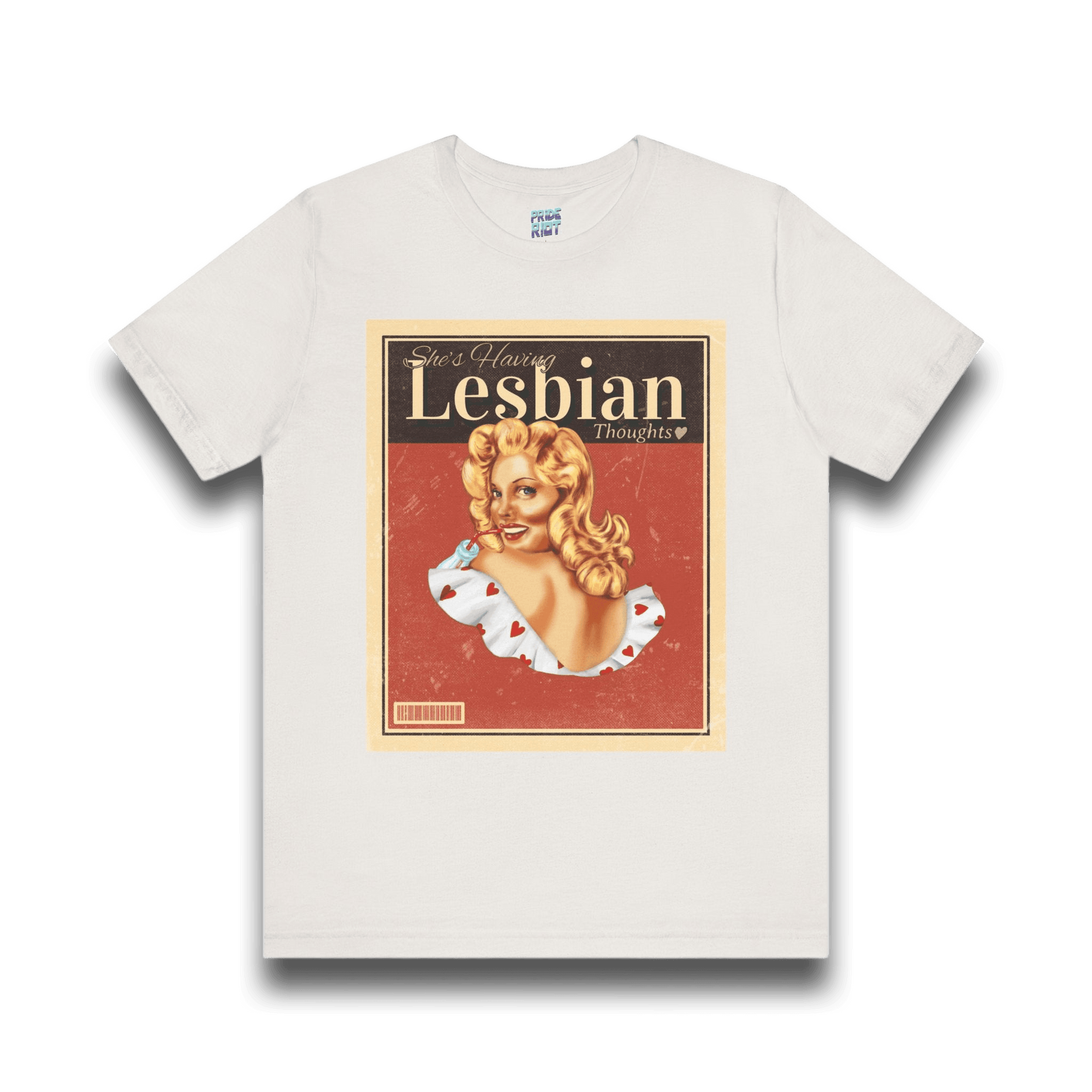 Unisex t-shirt with Club Riot graphic design – queer streetwear tee