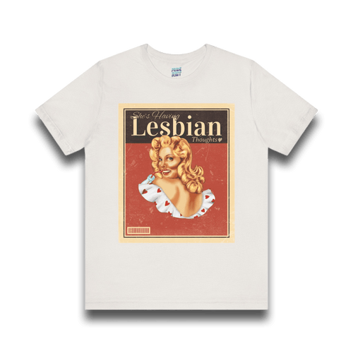 Unisex t-shirt with Club Riot graphic design – queer streetwear tee