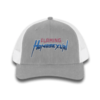 "Flaming Homosexual" Pride Embroidered Trucker Cap