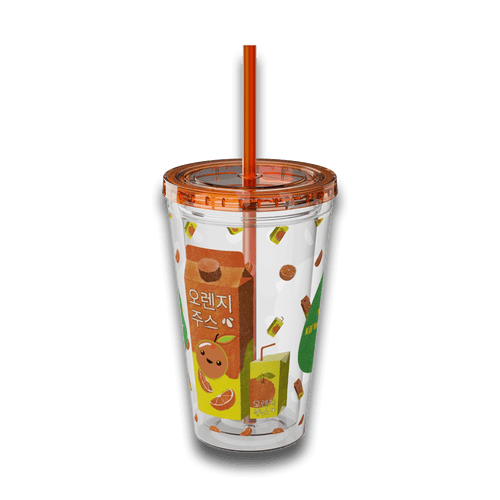 Orange Juice Tumbler – 16oz