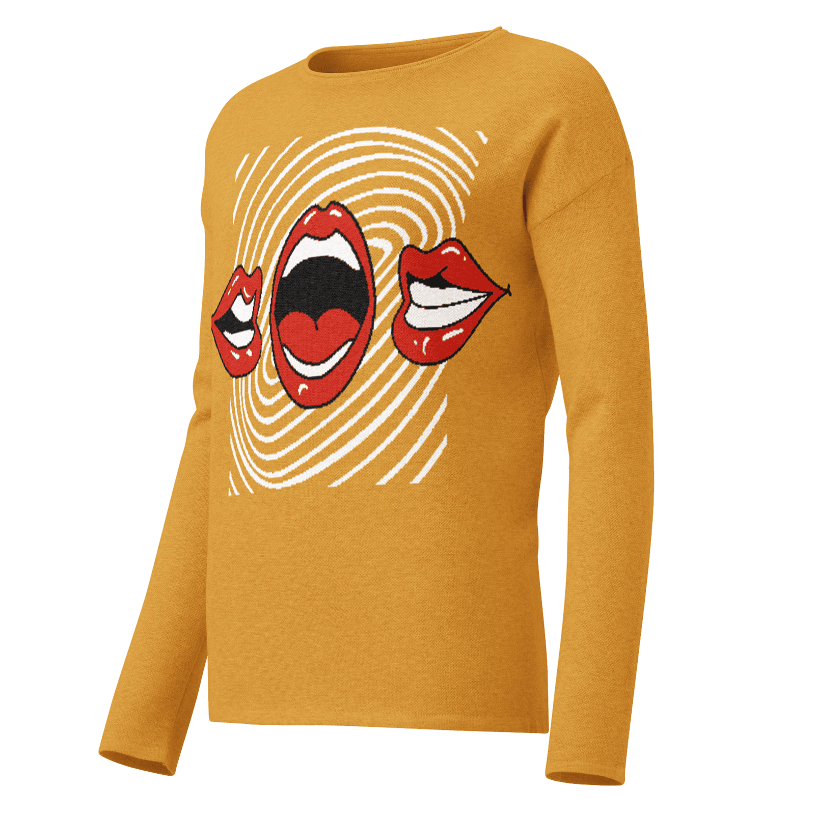 The Flapping Lips Knit Crew