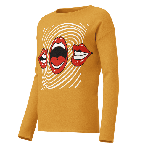 The Flapping Lips Knit Crew