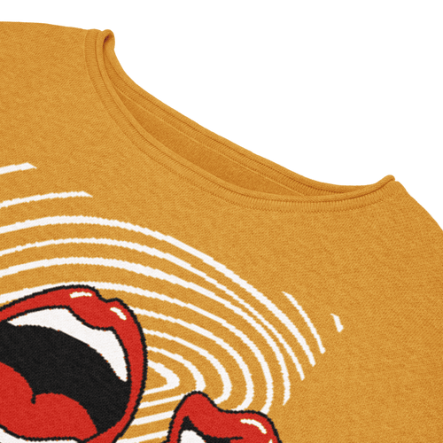 The Flapping Lips Knit Crew